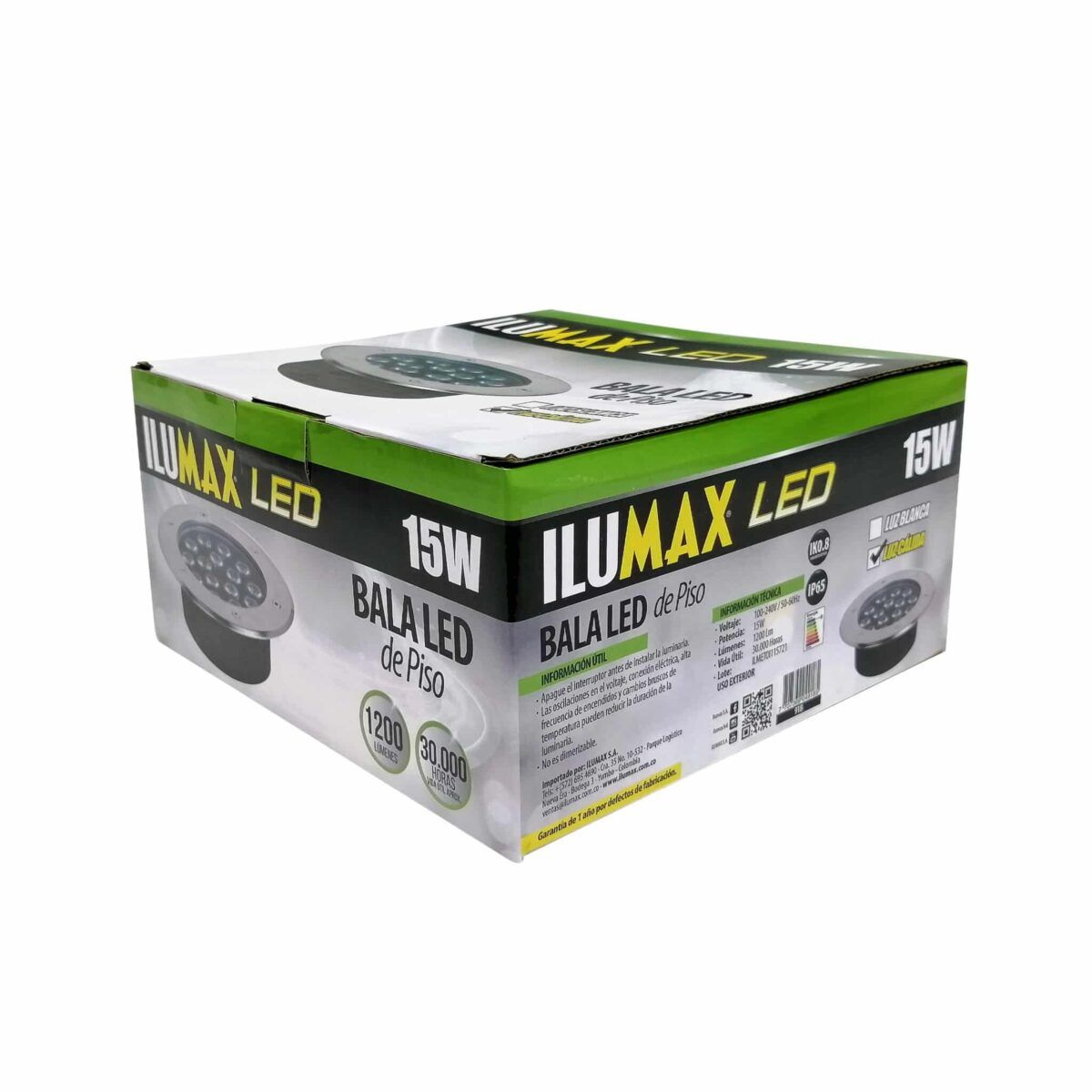 BALA DE PISO LED 15W LUZ CALIDA 918 3