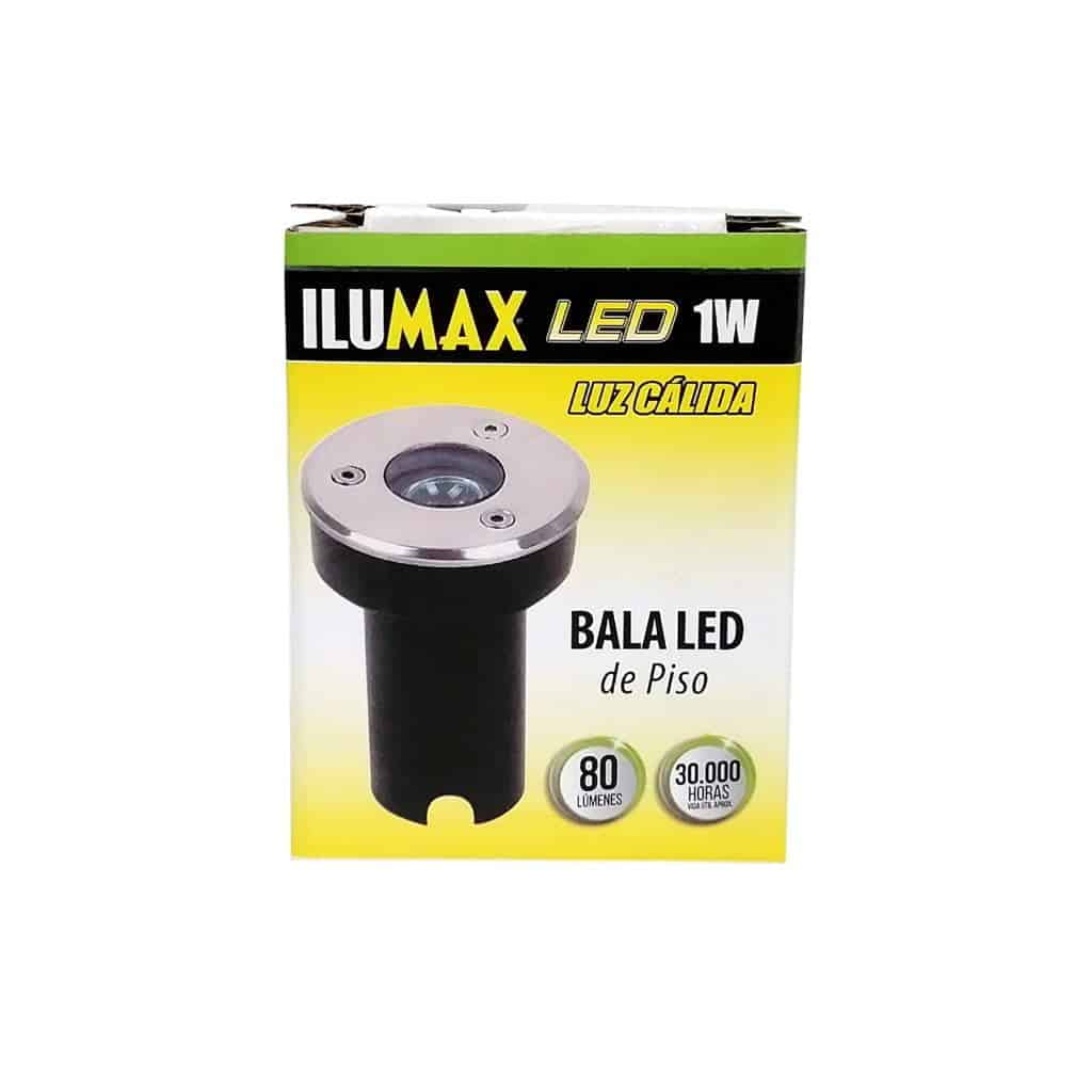 Bala De Piso Led W Luz C Lida Ilumax