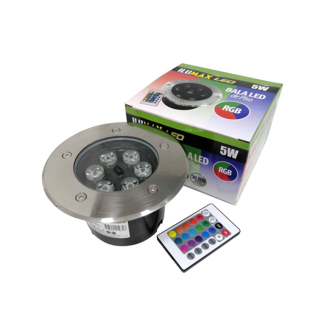 BALA DE PISO LED 5W RGB 1934 1