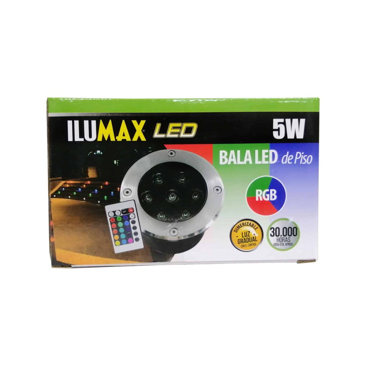 BALA DE PISO LED 5W RGB 1934 5