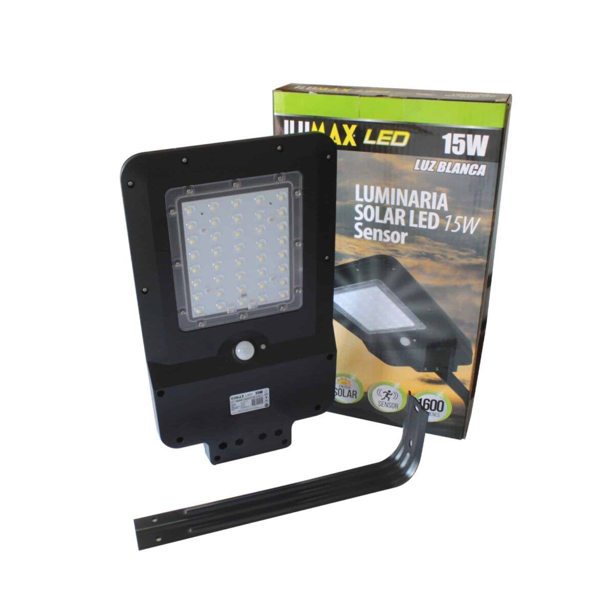 LUMINARIA ALUMBRADO EXTERIOR LED 15W SOLAR LUZ BLANCA 1415 1