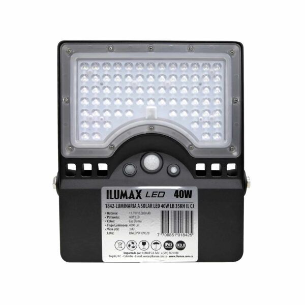 LUMINARIA ALUMBRADO PUBLICO LED 40W SOLAR 1842 2