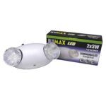 Lampara LED Luz Blanca 2X3W Emergencia 1414 1