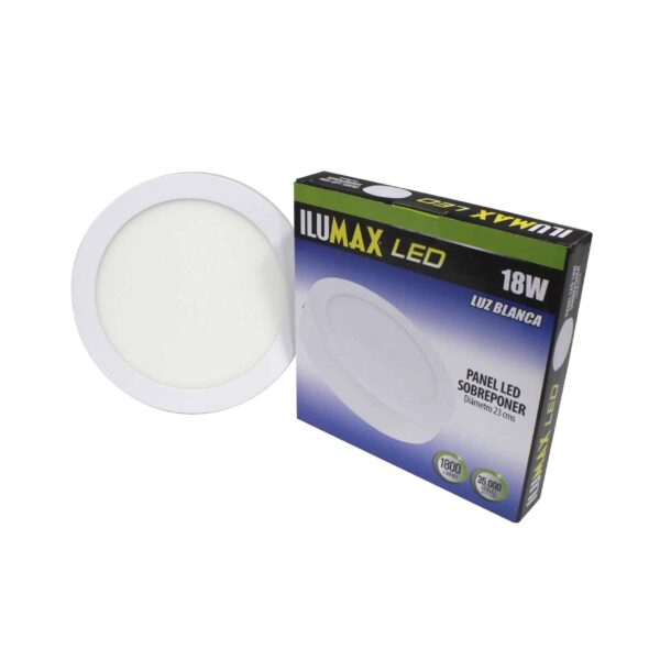 PANEL LED 18W SOBREPONER REDONDO LUZ BLANCA 23CM 945 1
