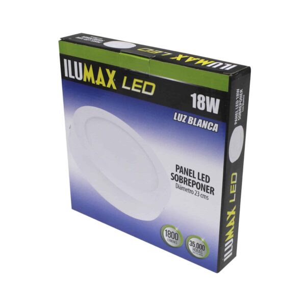 PANEL LED 18W SOBREPONER REDONDO LUZ BLANCA 23CM 945 2