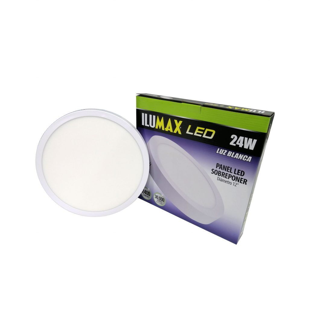 PANEL LED 24W SOBREPONER REDONDO LUZ BLANCA 12 1780 1