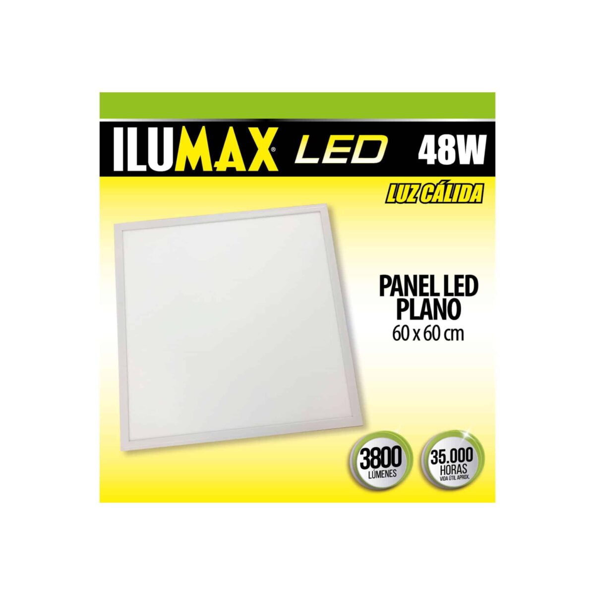 PANEL LED 48W PLANO LUZ CALIDA 60X60CM 499 2