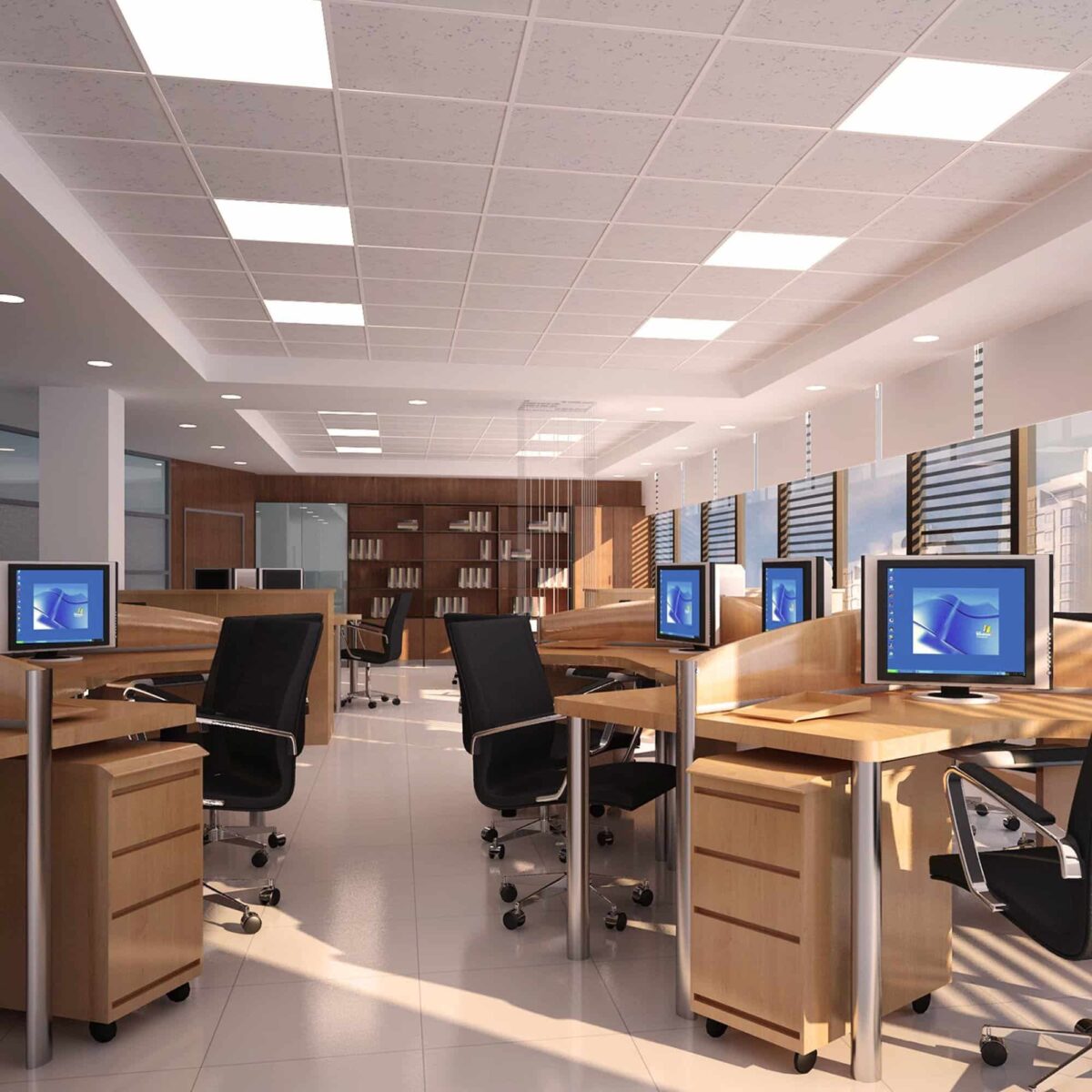PANEL LED 48W PLANO LUZ CALIDA 60X60CM 499 4