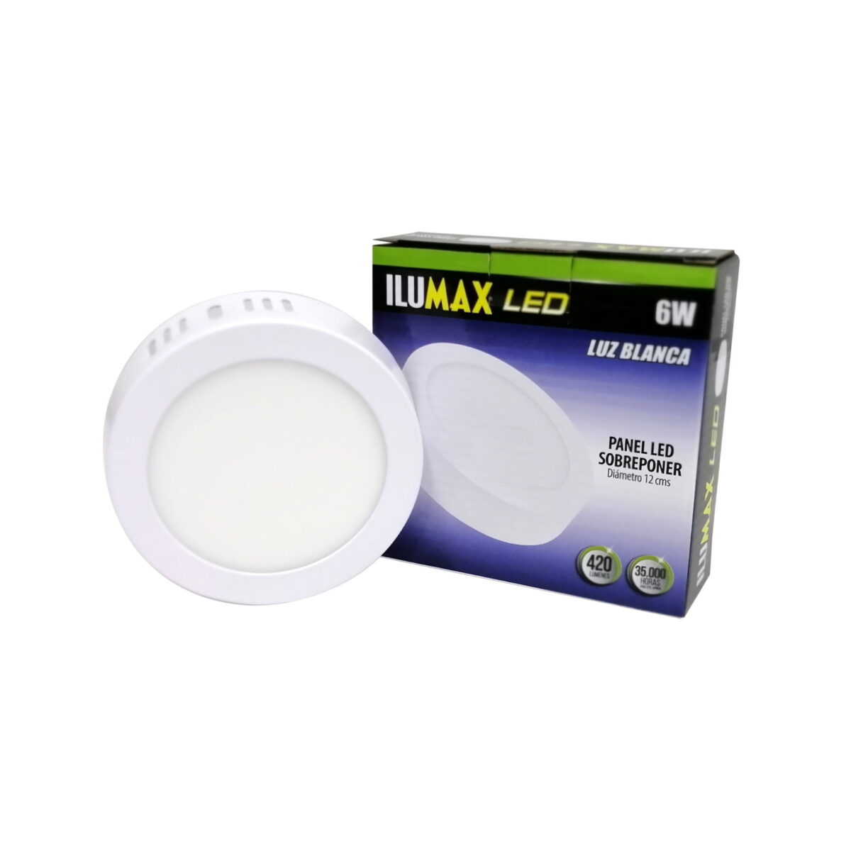 PANEL LED 6W SOBREPONER REDONDO LUZ BLANCA 12CM 947 1