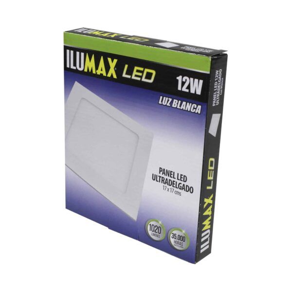 PANEL PLANO LED 12W LUZ BLANCA 17X17CM 897 2