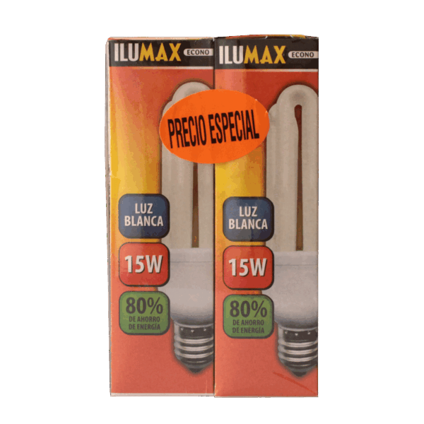 PX2 Ahorrador 3U 15W Luz Blanca E27 01237 1