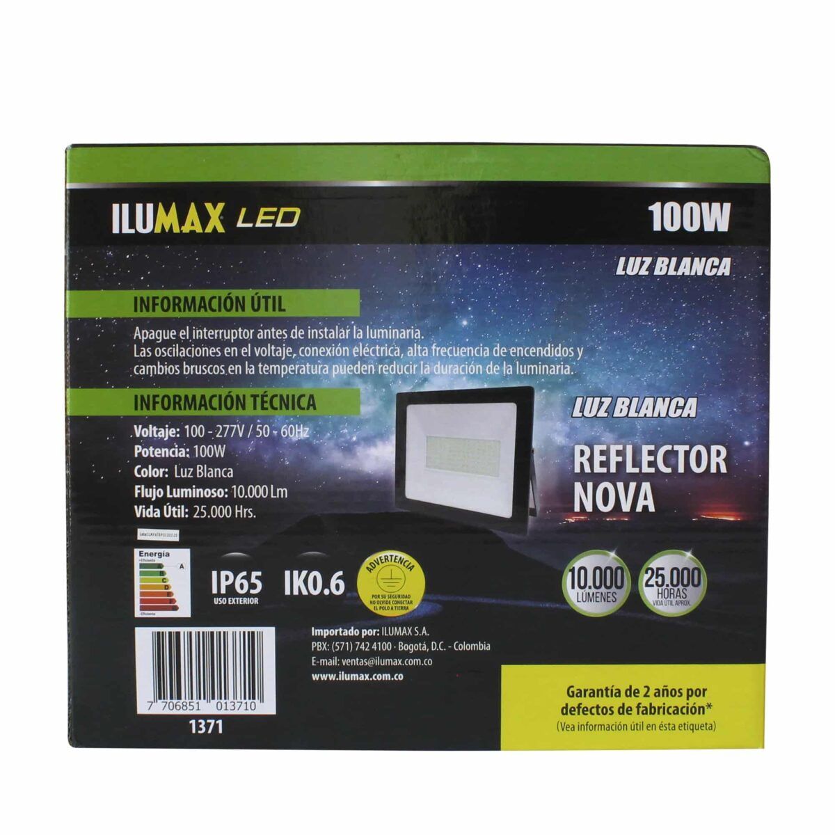 Reflector LED Nova Luz Blanca 100W 1371 3