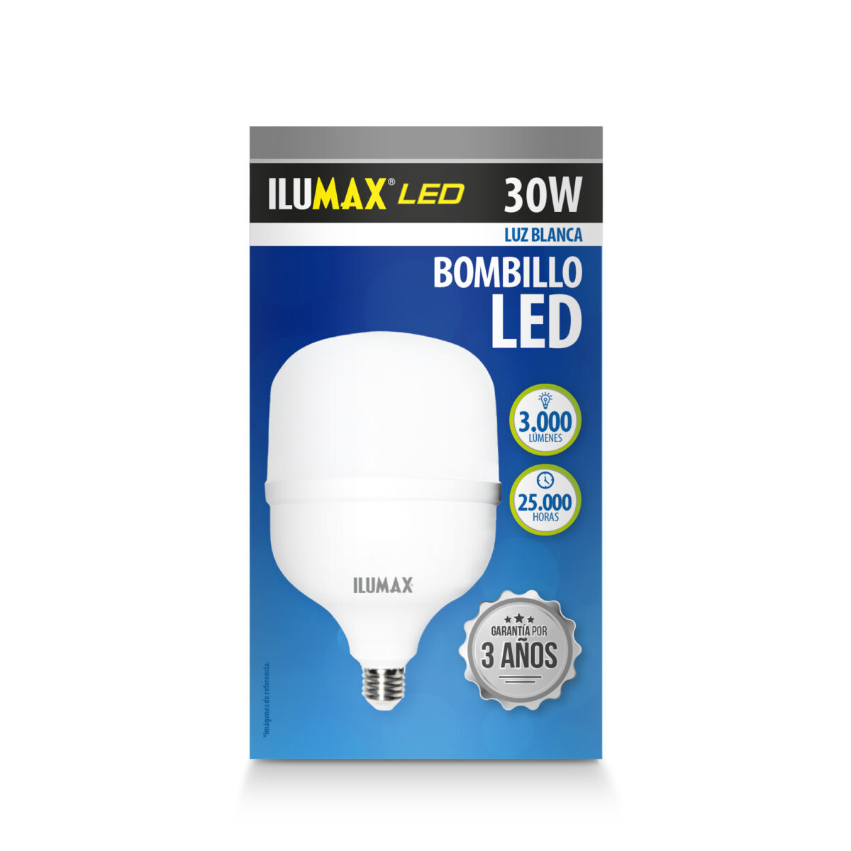 Bombillo LED 30W Alta Potencia Luz Blanca E27 - Imagen 1