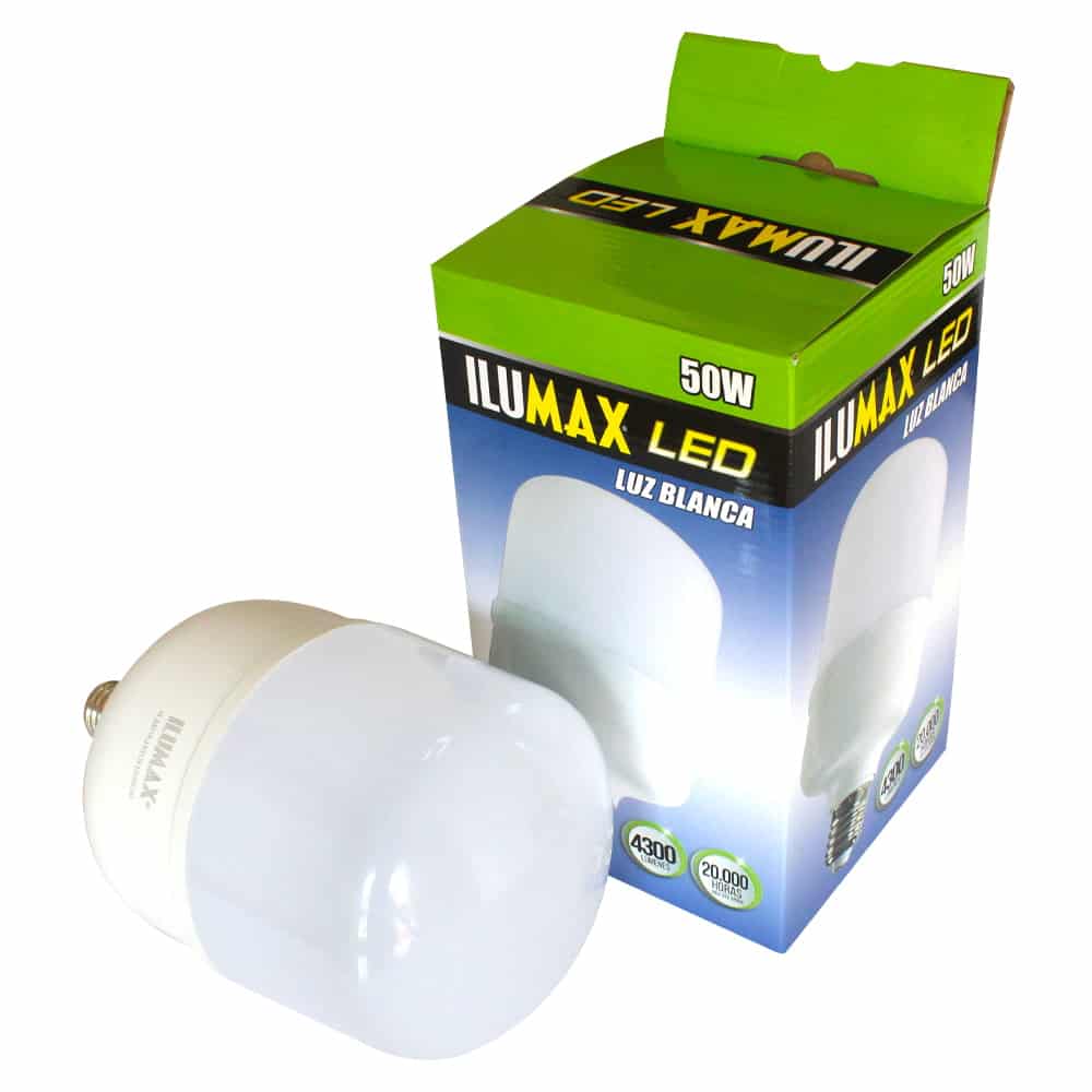 Bulbo LED 50W Alta Potencia Luz Blanca E27 1088 1