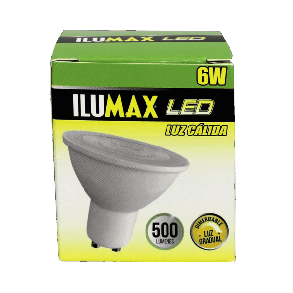 Dicroico LED 6W ALTA POT DIM Luz Calida GU10 1927 2