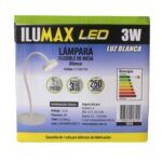 Lampara De Mesa LED 3W Flexible Blanca Dimerizable Luz Blanca 1810 5