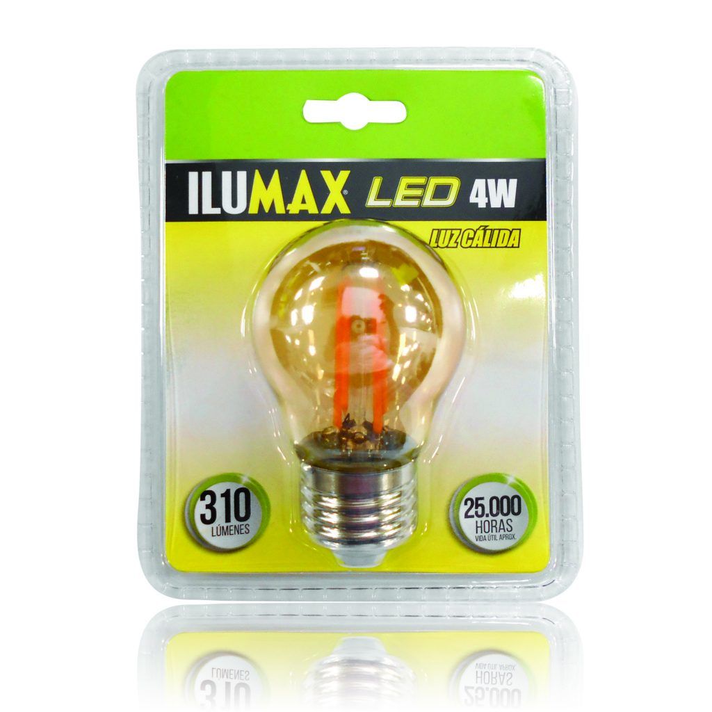 Mini Globo LED 4W Filamento Golden Luz Calida E27 1361 1