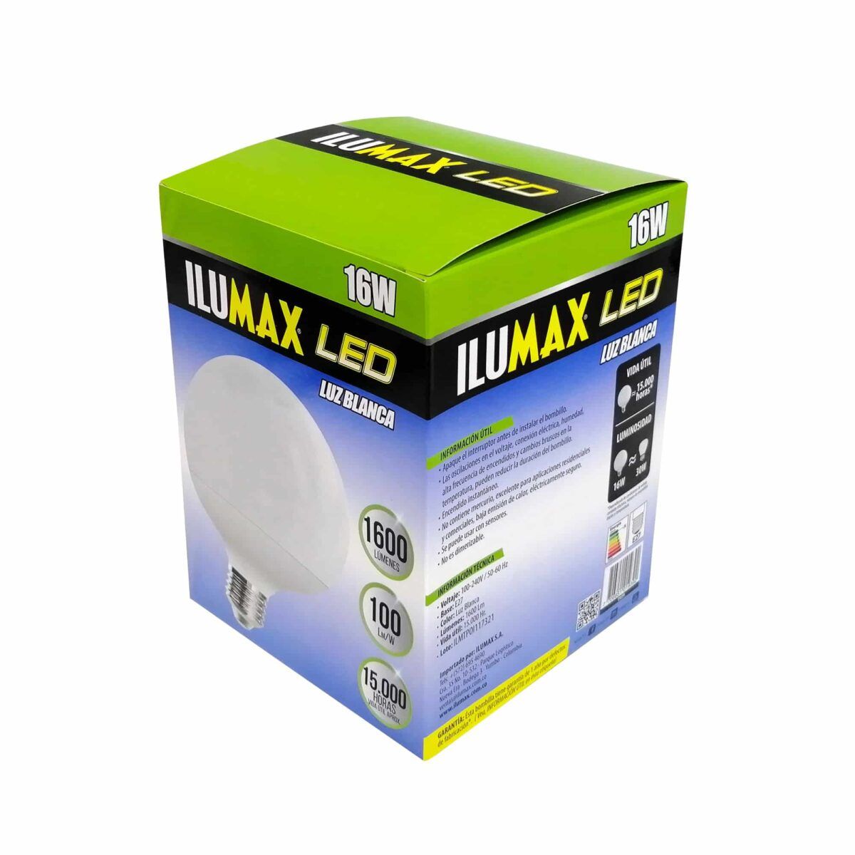 Globo LED 16W Frost Luz Blanca E27 1939 3