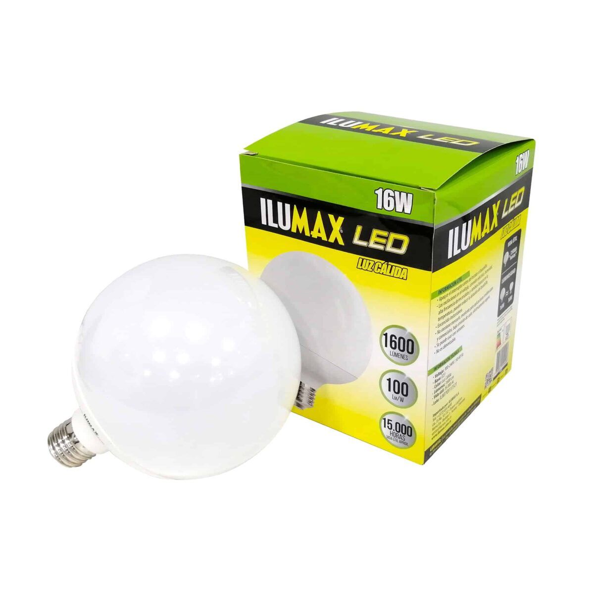 Globo LED 16W Frost Luz Calida E27 1940 1