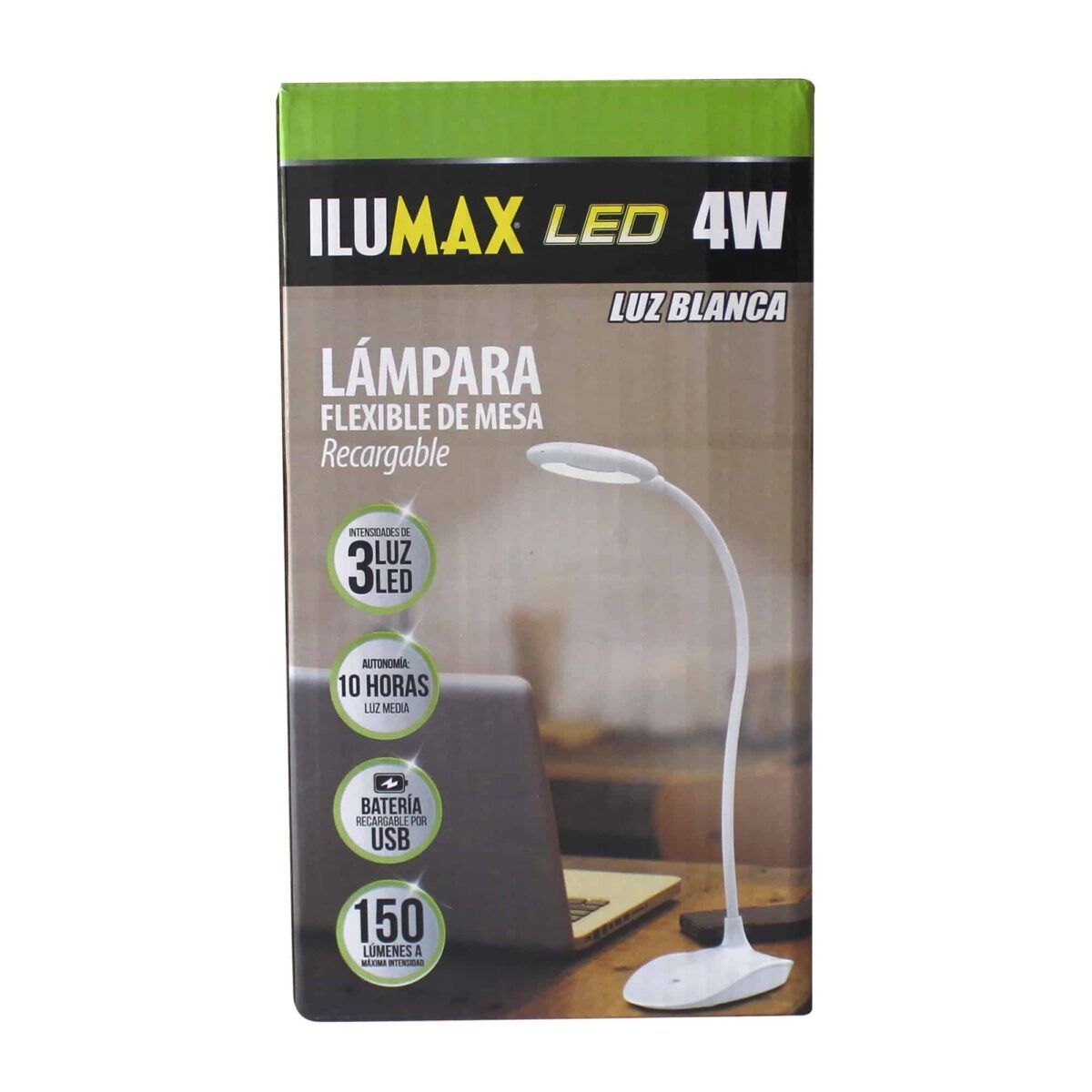 Lampara De Mesa LED 4W Recargable Flexible Luz Blanca 1524 1