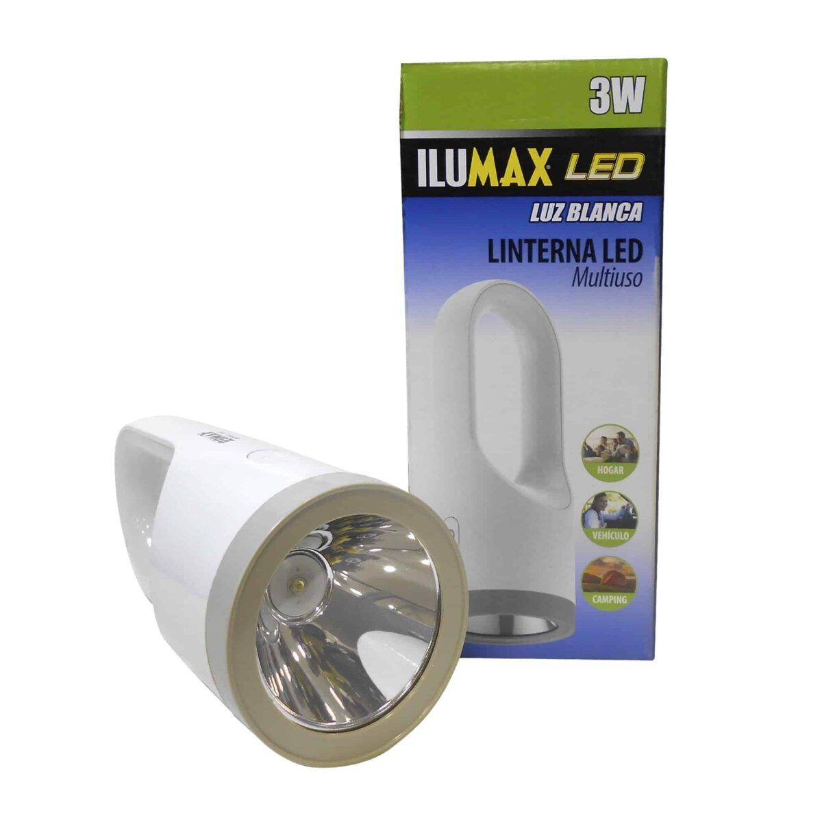 Linterna LED 3W Recargable Multiuso Luz Blanca 1442 1
