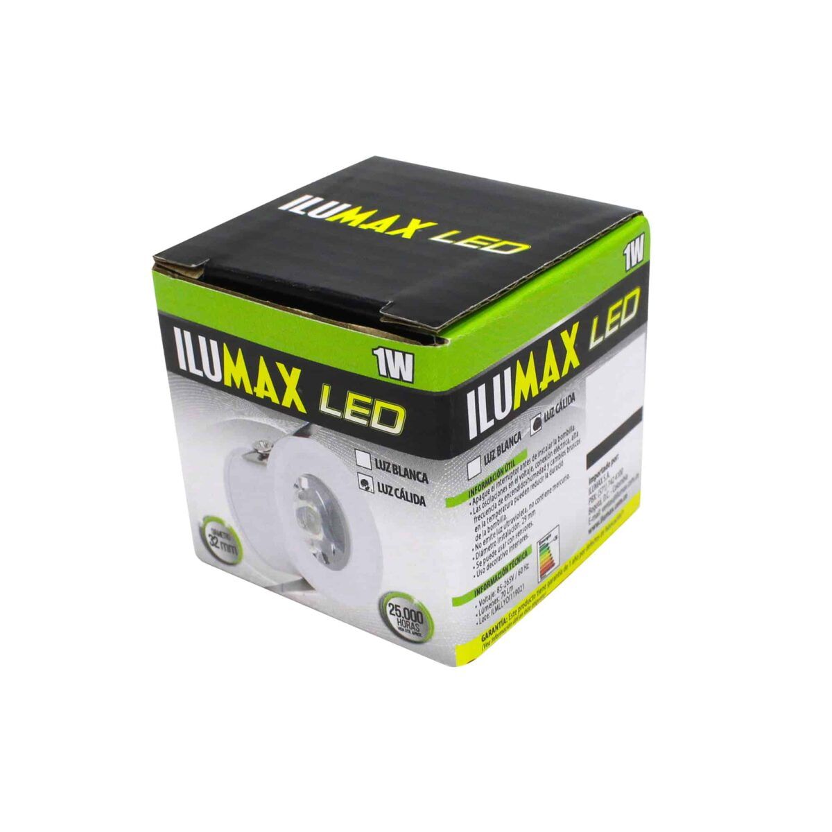 Mini Downlight LED 1W Luz Calida 1787 1
