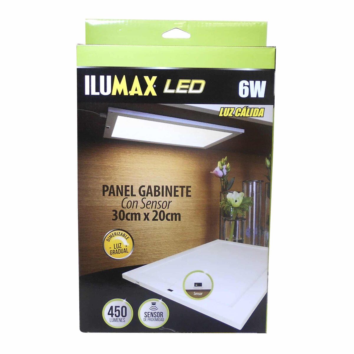 Panel De Gabinete LED 6W Con Sensor Luz Calida 1478 1