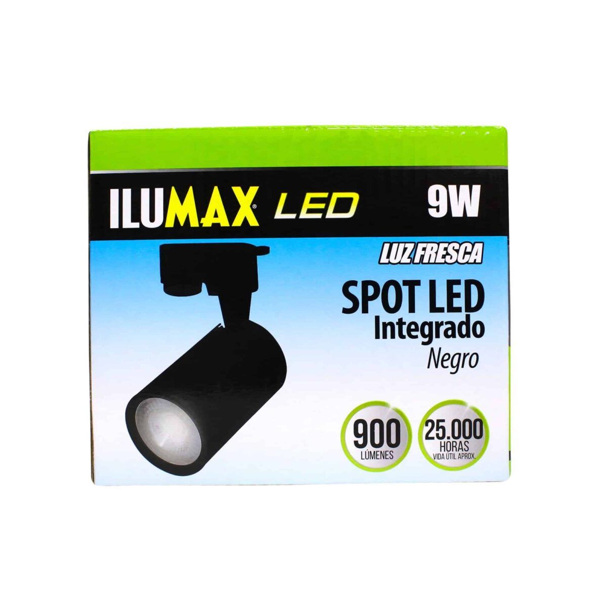 Spot LED 9W Integrado Negro Luz Fresca 1848 3