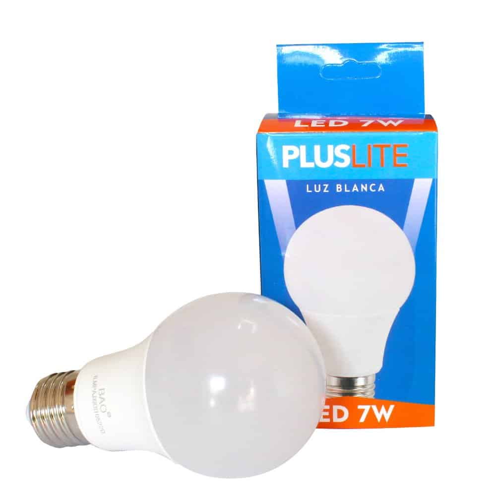 Bulbo LED 7W Pluslite Luz Blanca E27 1226 1