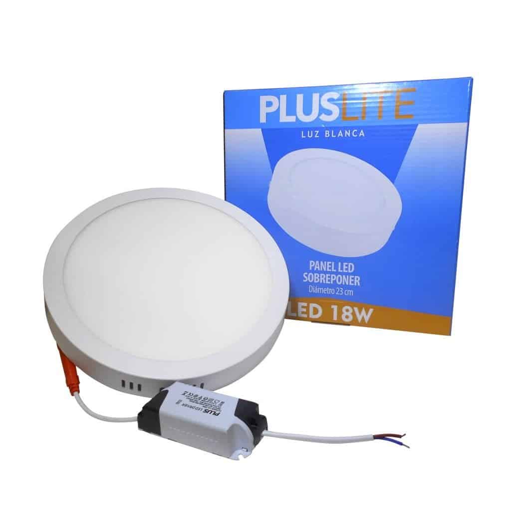 Panel LED 18W Pluslite Sobreponer Redondo Luz Blanca 21cm 1287 1