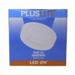 Panel LED 6W Pluslite Sobreponer Redondo Luz Blanca 12cm 1289 3