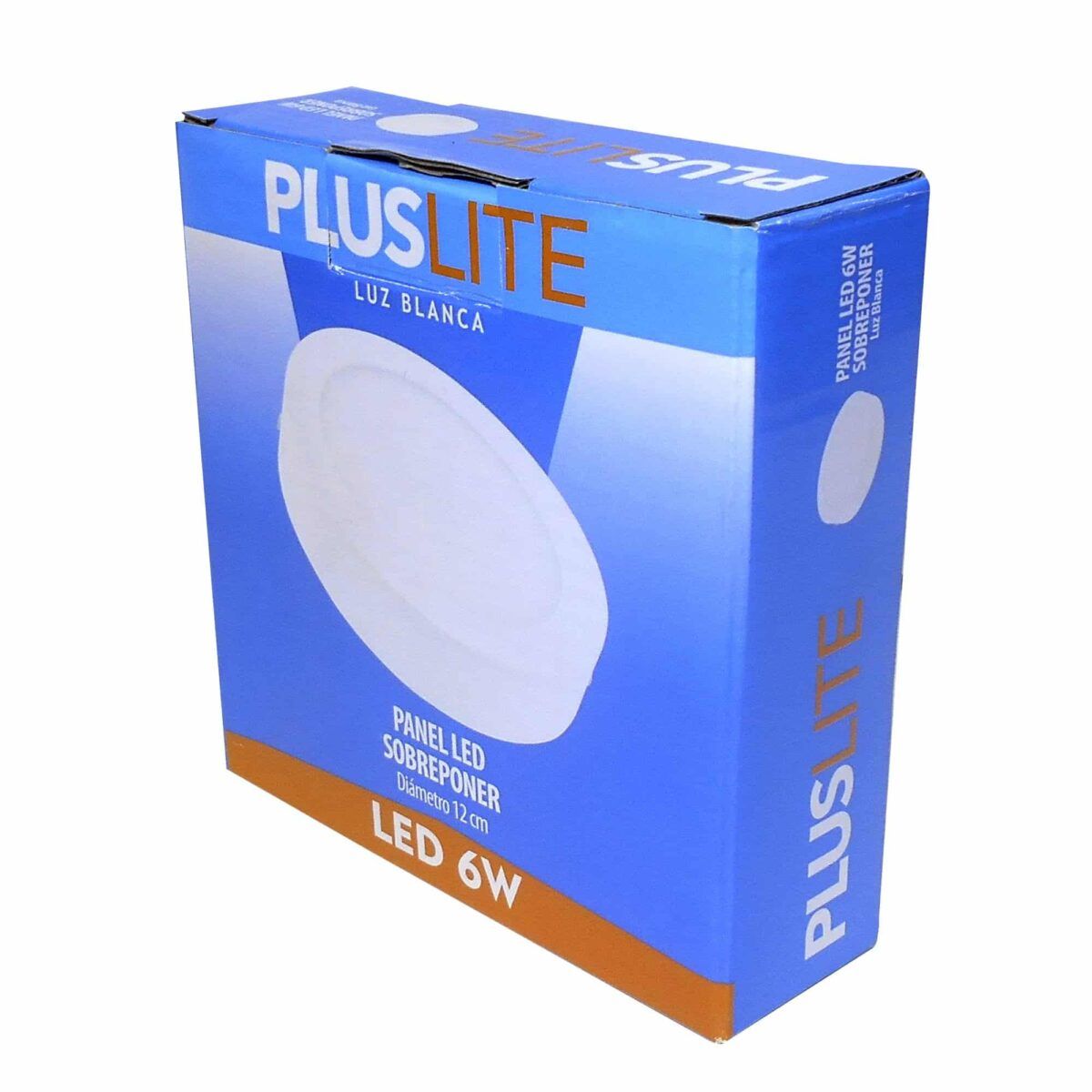 Panel LED 6W Pluslite Sobreponer Redondo Luz Blanca 12cm 1289 4