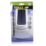 Aplique De Pared LED 2W Solar Con Sensor Luz Blanca Y Calida 1386 1