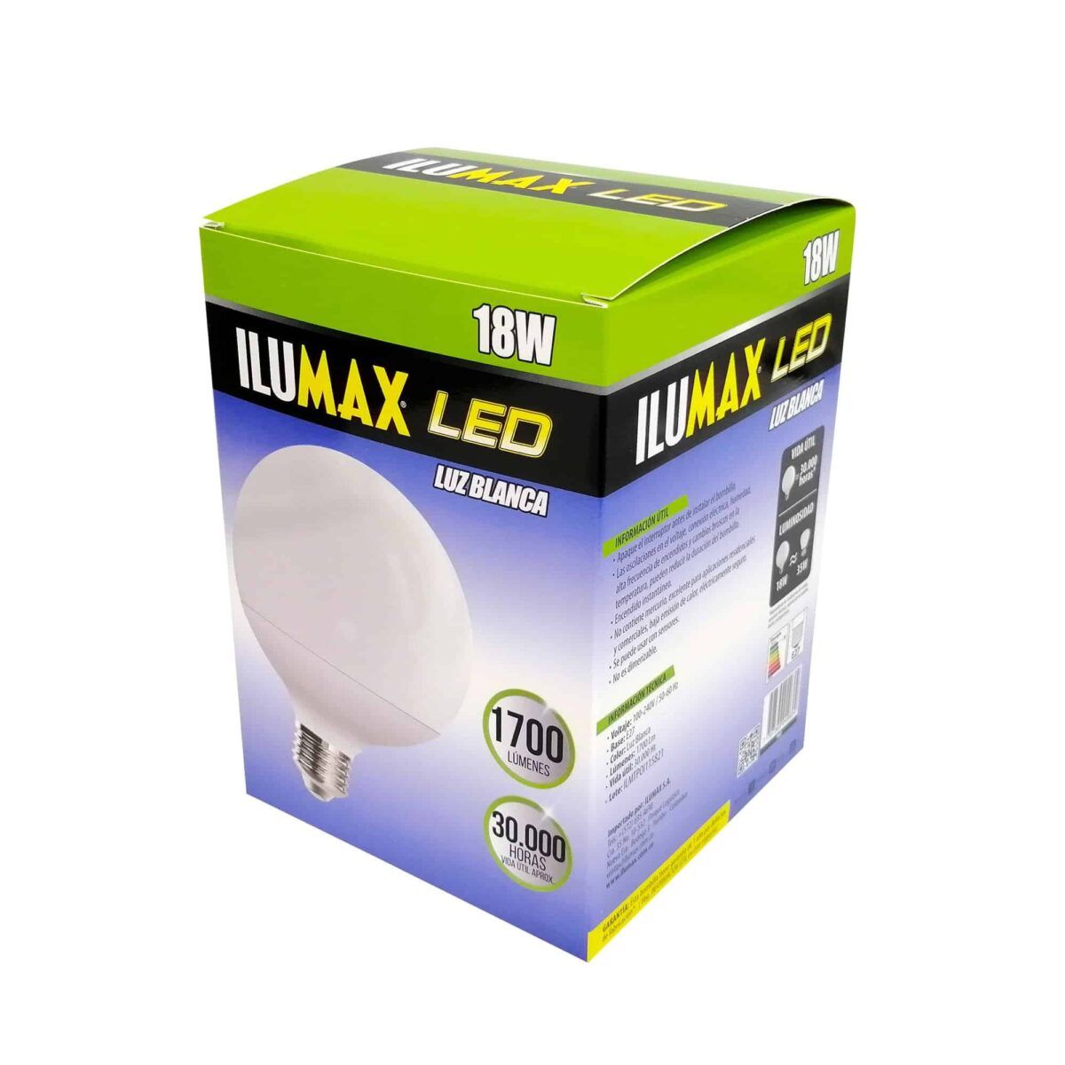 Globo LED 18W Luz Blanca E27 960 3