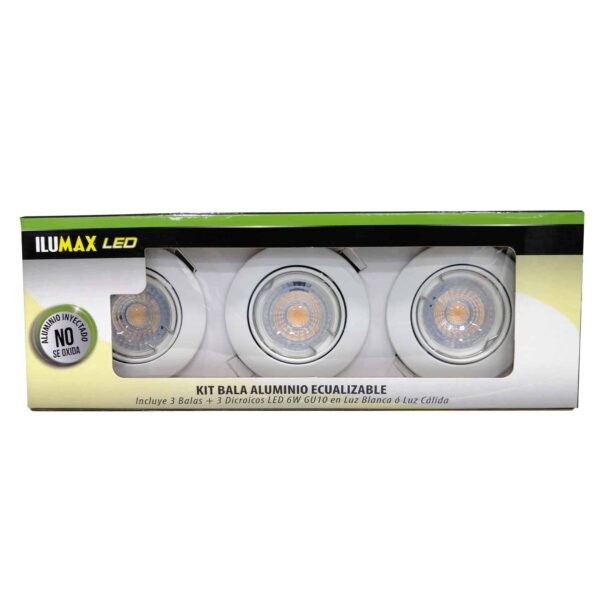 PX3 Bala Y Dicroico LED 6W Luz Calida GU10 1168 2