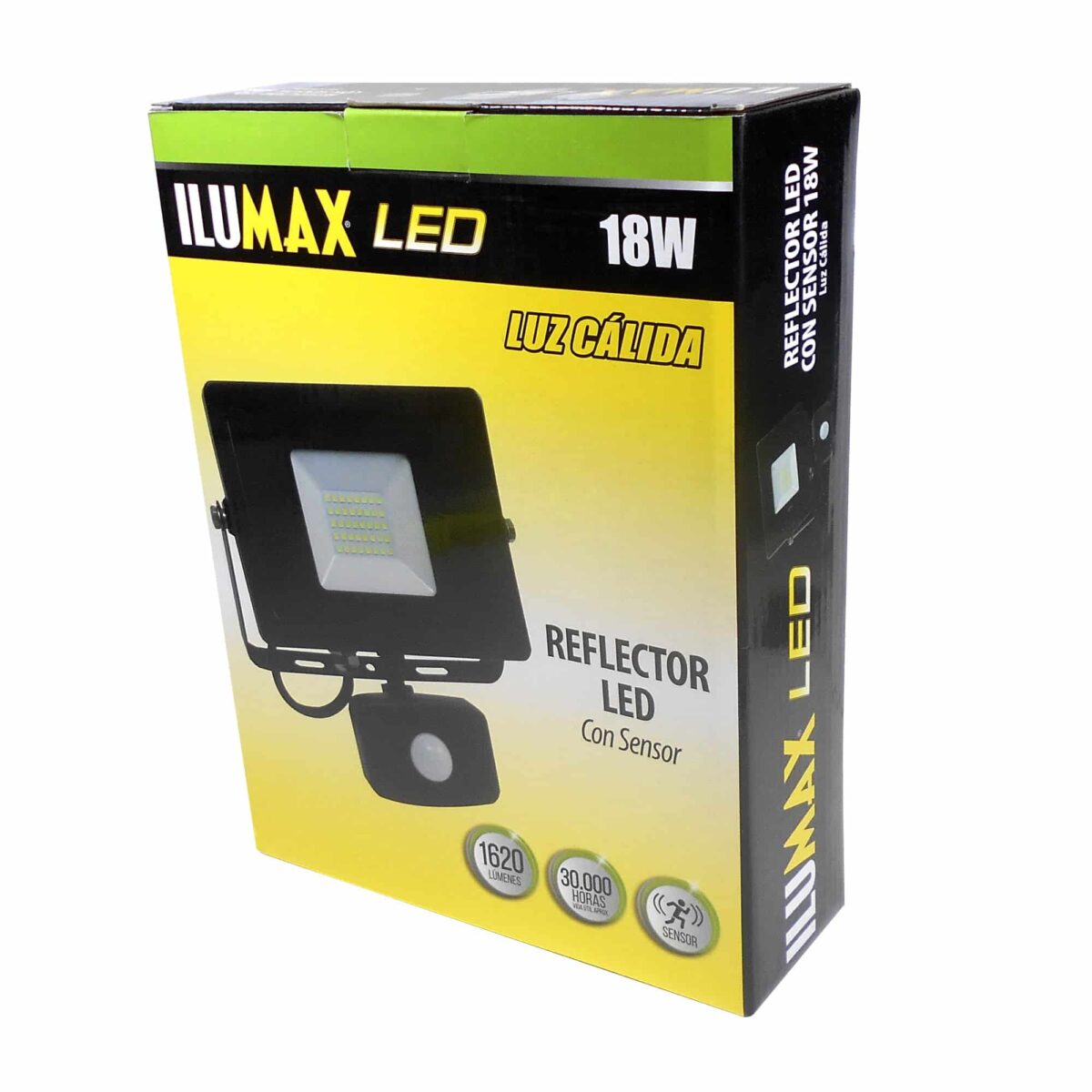Reflector LED 18W Con Sensor De Movimiento Luz Calida 1440 3