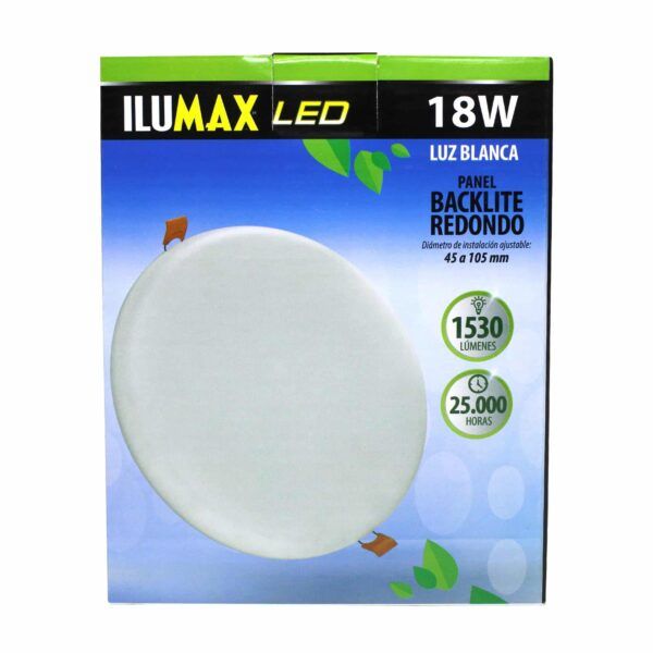 Panel Backlite LED 18W Redondo Luz Blanca 2052 2