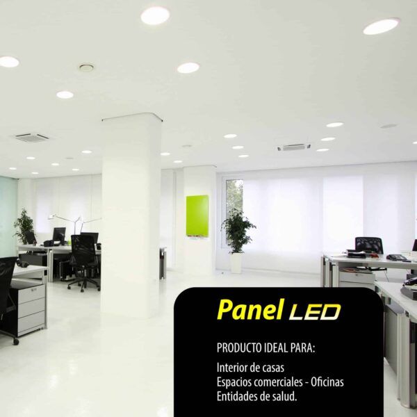 Panel LED 12W Redondo Luz Blanca 2014 2