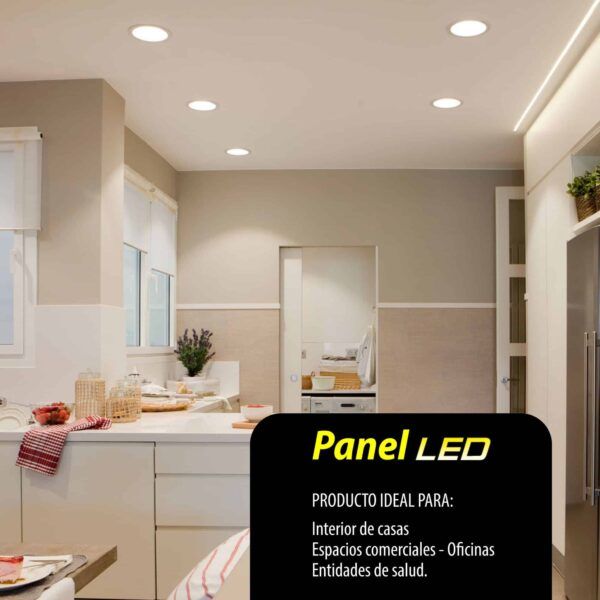 Panel LED 9W Redondo Luz Fresca 1990 2