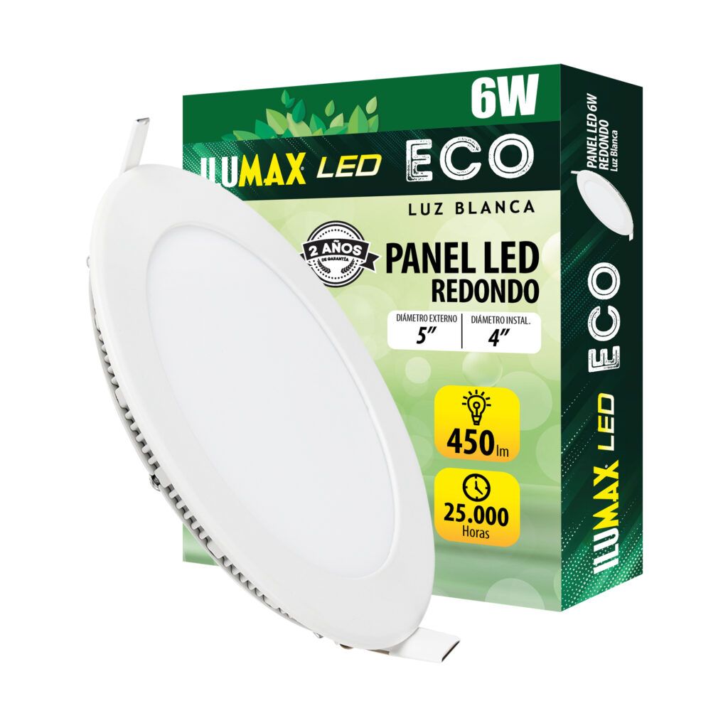 Panel Led Redondo 6W Lb 10.5 ECO - ILUMAX