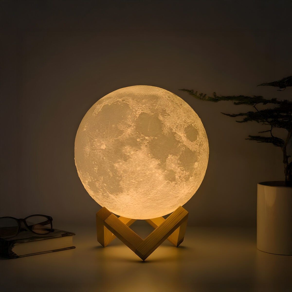 LAMPARA LED RECARGABLE LUNA RGB - Imagen 5