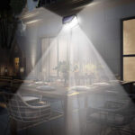 Aplique Solar Led Con Sensor Movimiento 20W Luz Blanca - Imagen 5