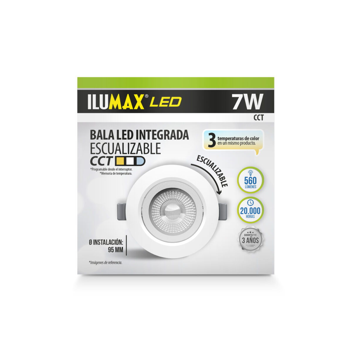 BALA INTEGRADA ESCUALIZABLE CCT 7W - Imagen 2