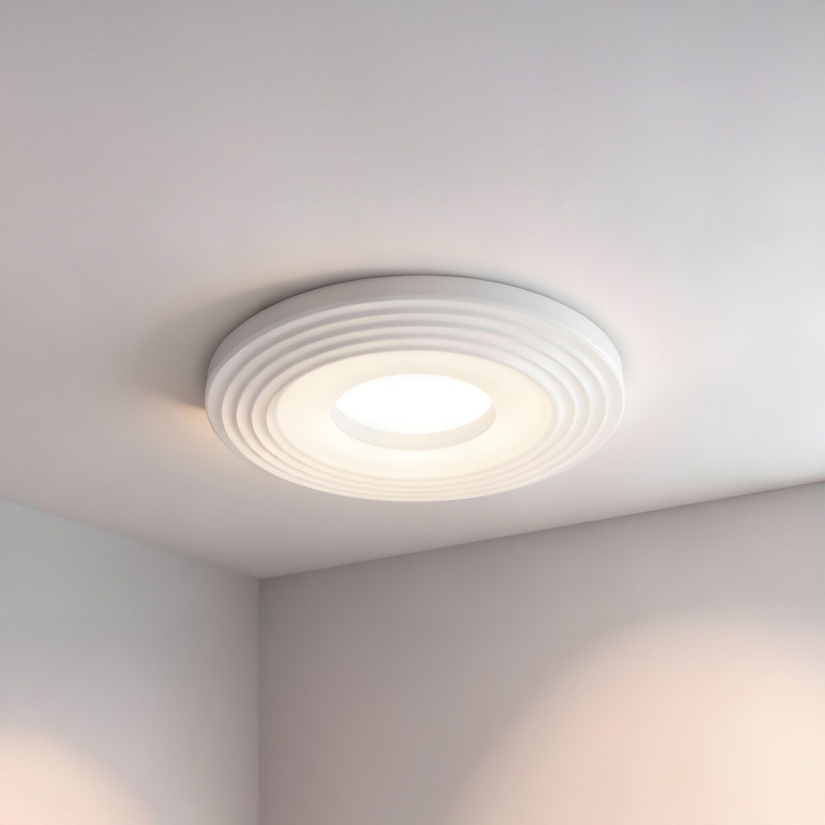 BALA DE EMPOTRAR REDONDA DECORATIVA BLANCA - Imagen 4