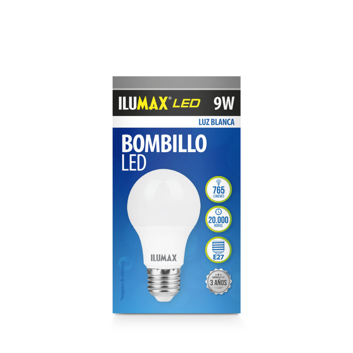 Bombillo Led 9W Luz Blanca E27 - Imagen 2