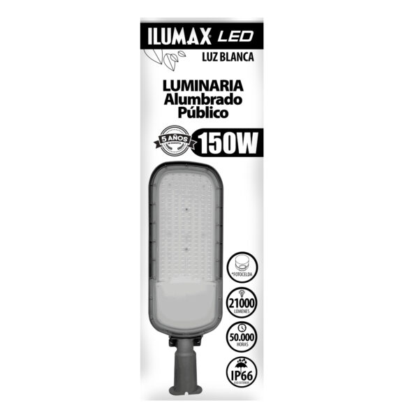 Luminaria Alumbrado Exterior LED 150w Luz Blanca Con Fotocelda