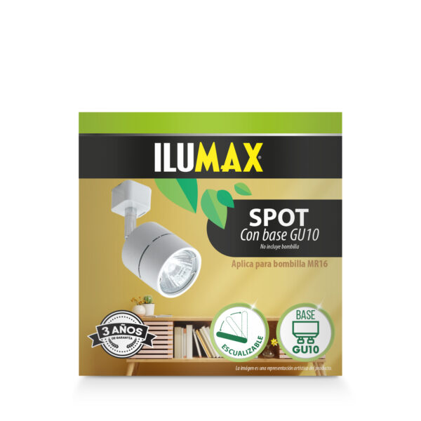 Spot Para Riel Base Blanco GU10
