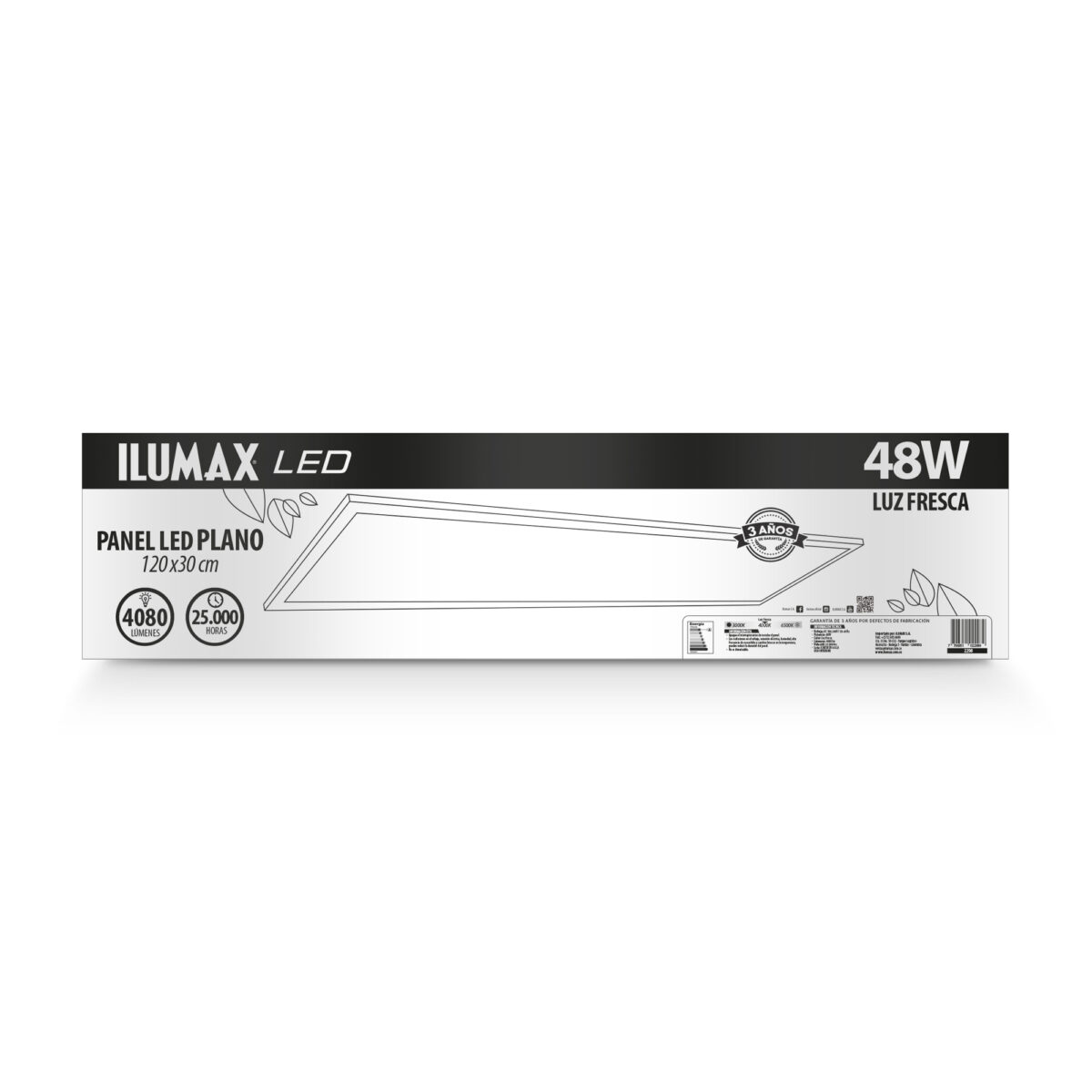 Led 30x120 Plano 48W Luz Fresca - Imagen 1