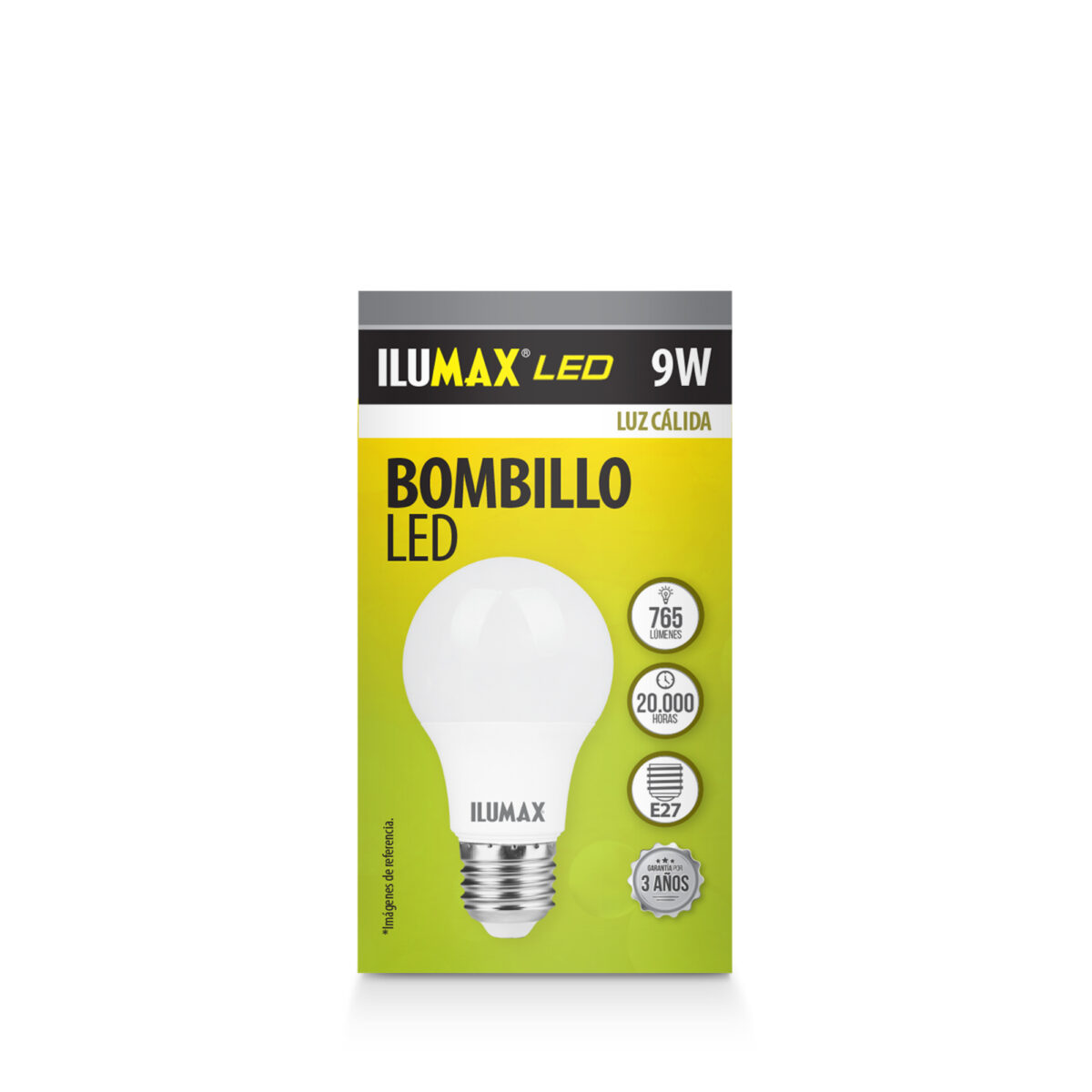 2482-PRODUCTO2 Bombillo Led 9W Luz Calida E27 - Imagen 1