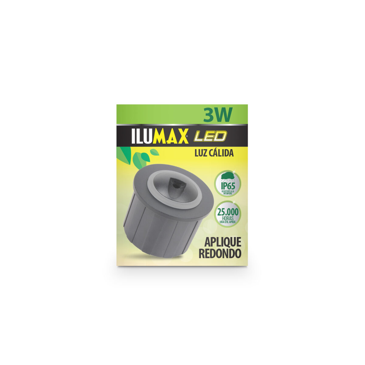 1808-PRODUCTO2 Aplique Led Redondo Incrustar 3W Luz Calida - Imagen 1